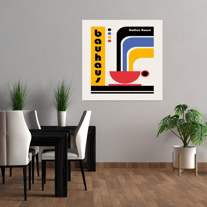 Art contemporain abstrait rétro, H 36 po x l 36 po