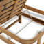 Chaise longue d'extérieur en acacia