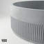 Lavabo vasque de salle de bain rond en béton avec robinet H 12 po Cypress L 16 po x l 16 po x H 5 po