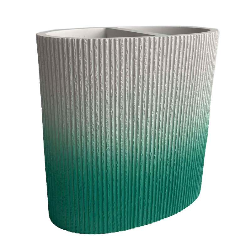 Porte-brosse à dents en résine Endres, Green/White