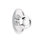 Ensemble de boutons de passage Emtek avec bouton ovale Roestte et Belmont