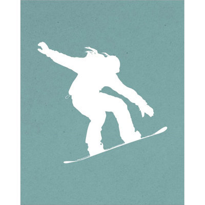 «Snowboard On Part I» par Sports Mania, art mural sur toile