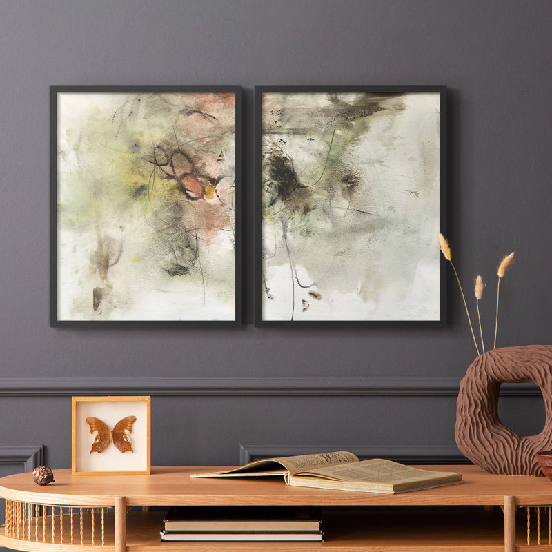 «Soft Inspiration III», reproduction encadrée de qualité supérieure - prête à être accrochée - aucun clou requis - aucun clou requis