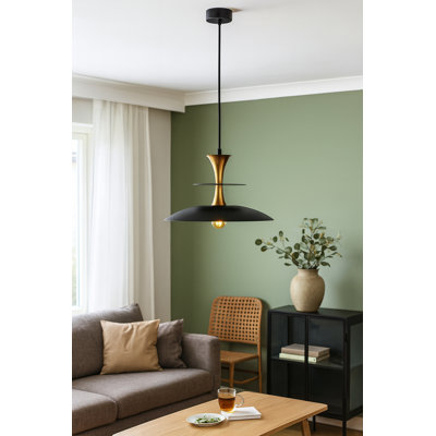 1 - Light Matte Black Dome Pendant