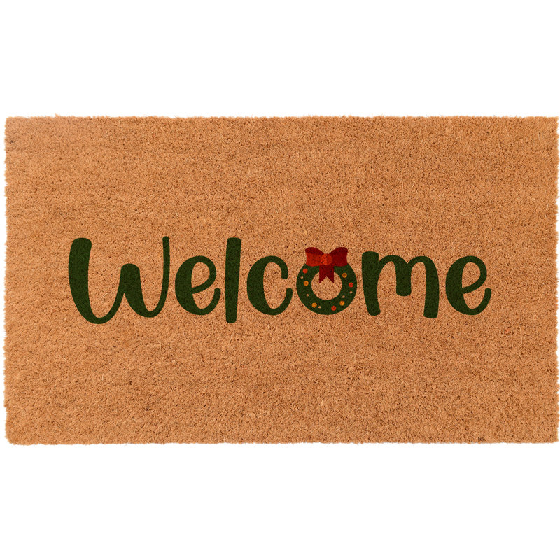 Tapis d'entrée antidérapant Welcome, L 22 po x L 36 po
