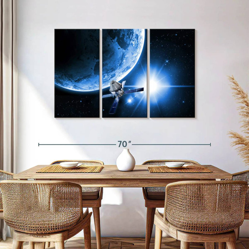 Oberle Satellite In Space, 36" H x 57" W