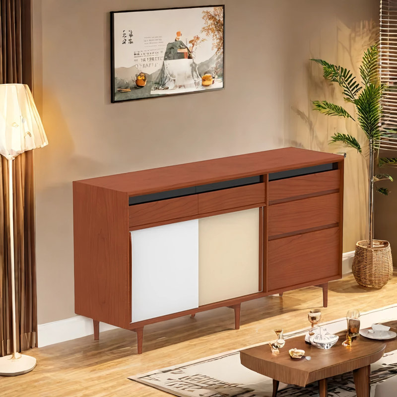Buffet antique en bois massif