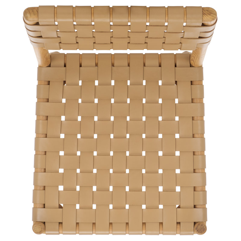 Jeremiah Leather Upholstered Dining Chair, Tan