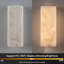 Applique murale encastrée moderne à DEL 11,8 po avec abat-jour faux albâtre