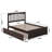 Huntsville Solid Wood Platform Bed with Matching Footboard and Roll Out Trundle-1940089512