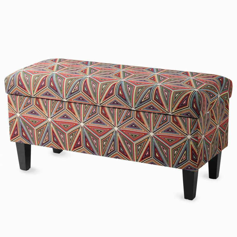 Edmund Upholstered Storage Bench, H47 x W45 x D30cm