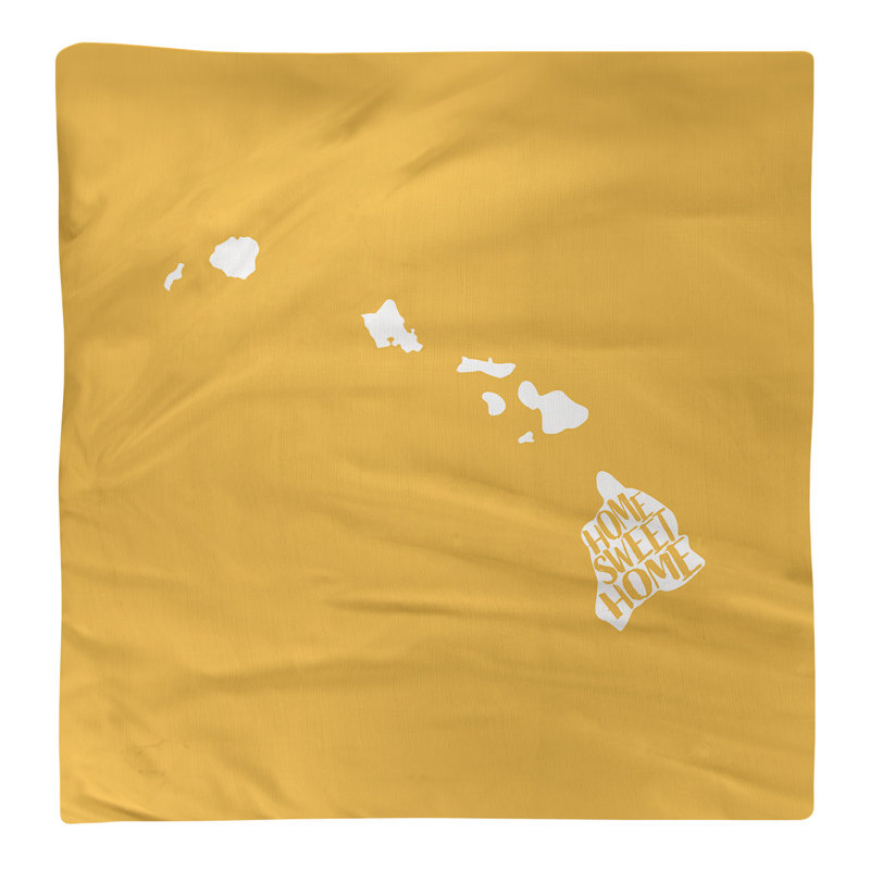 Polyester, Cotton Cities & Maps Square Napkin, Yellow, 10" W x 10" D, Polyester