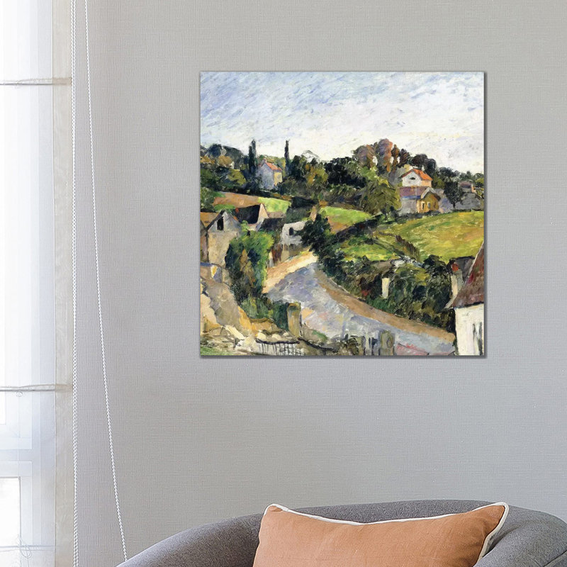 The Winding Road, C.1877 by Paul Cezanne - Wrapped Canvas Gallery-Wrapped Canvas Giclée, 66.04 cm H x 66.04 cm W x 1.91 cm D