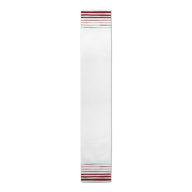 Chemin de table Dylon, Rouge, 72 po x 16 po