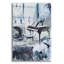 Art mural en verre épique «Piano in Blue 3» par Jadei, 12 po x 16 po