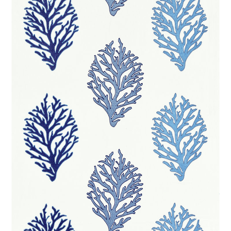 Breeze Coral Reef Embroidery Fabric, Marine