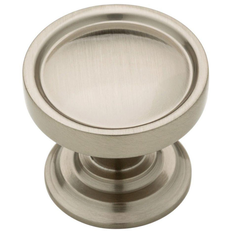 (5 Pack) 1-1/8 inch Harper Knob Satin Nickel