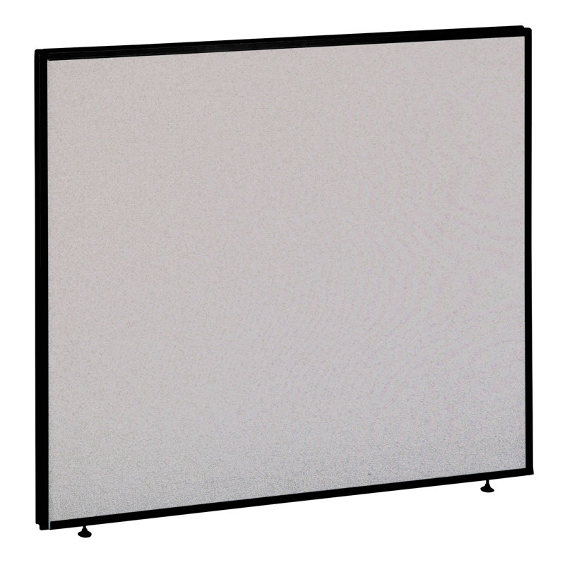 ProPanel Partition 1 Panel Room Divider, Light Gray/ Slate, 42.875" H x 36" W x 1.75" D