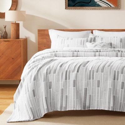 Ensemble d'édredon en coton jacquard pour courtepointe Sleep Zone