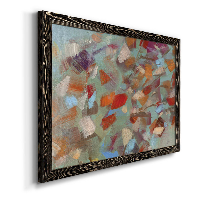 Confetti Party - Peinture sur toile encadrée, H 24 po x l 18 po x P 1,5 po, Toile encadrée noire