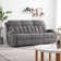 Bernardete 79.13" Wide Microsuede Upholsteried Manual Reclining Comfort Sofa