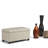 Sienna 33"W Upholstered Vegan Leather Transitional Rectangular Storage Ottoman Bench with Tufted Styling-1993390116