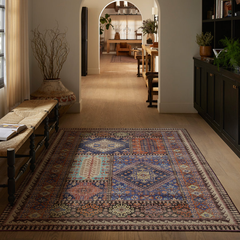 Système de tapis et de coussins 2 pièces Rumi, Rectangle 5 pi x 7 pi