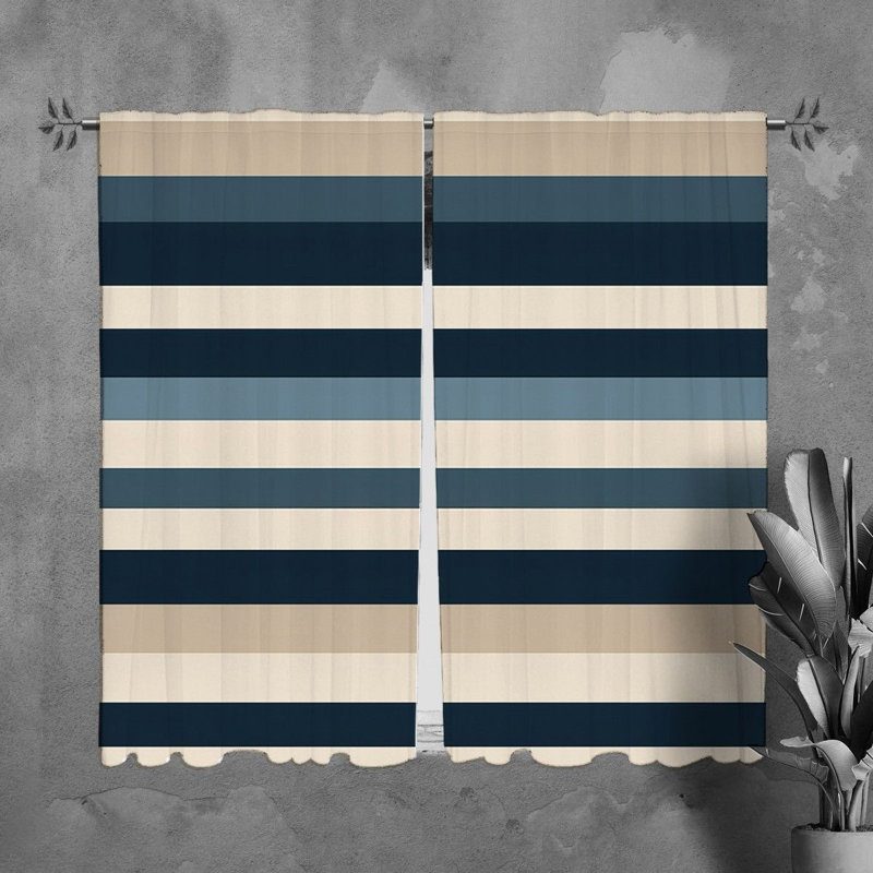 Paire de rideaux obscurcissant en polyester Zykia, L 40 po x L 82 po
