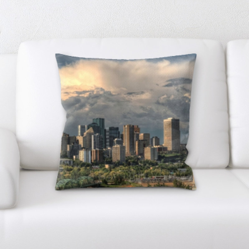 Microsuede Reversible Throw Pillow