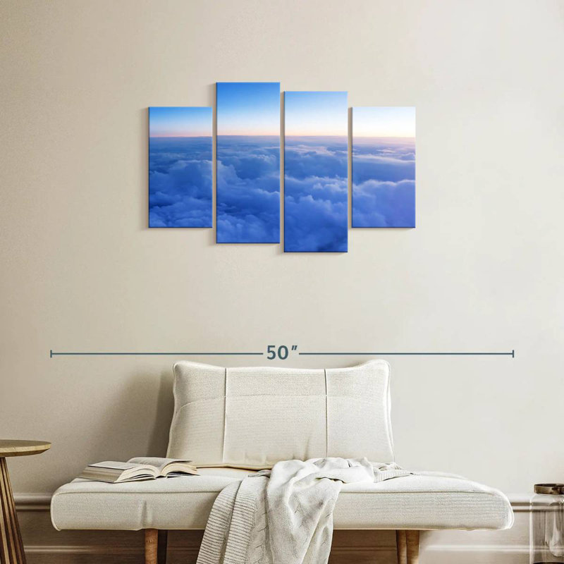Alvord, ciel bleu, nuages, H 22 po x l 36 po