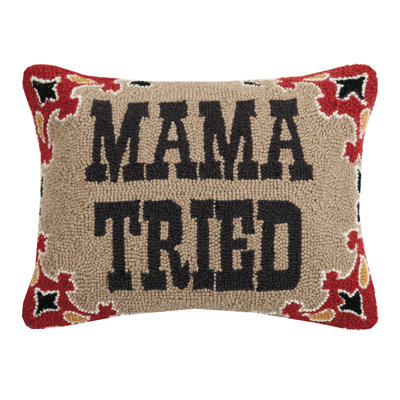  Mama Tried Wool Lumbar Pillow