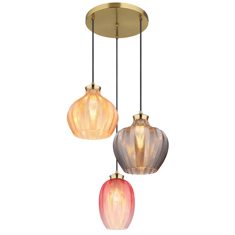 Daviid 3 - Light Gold Pendant