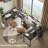 Nedyo 95.2" L Shaped Desks with Shelves, Reversible Corner Computer Desk or 2 Person Long Table-18074279