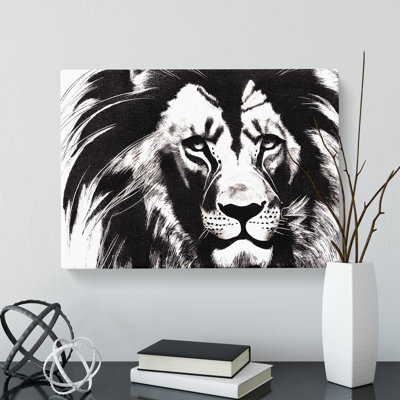 An Immense Lion - Wrapped Canvas