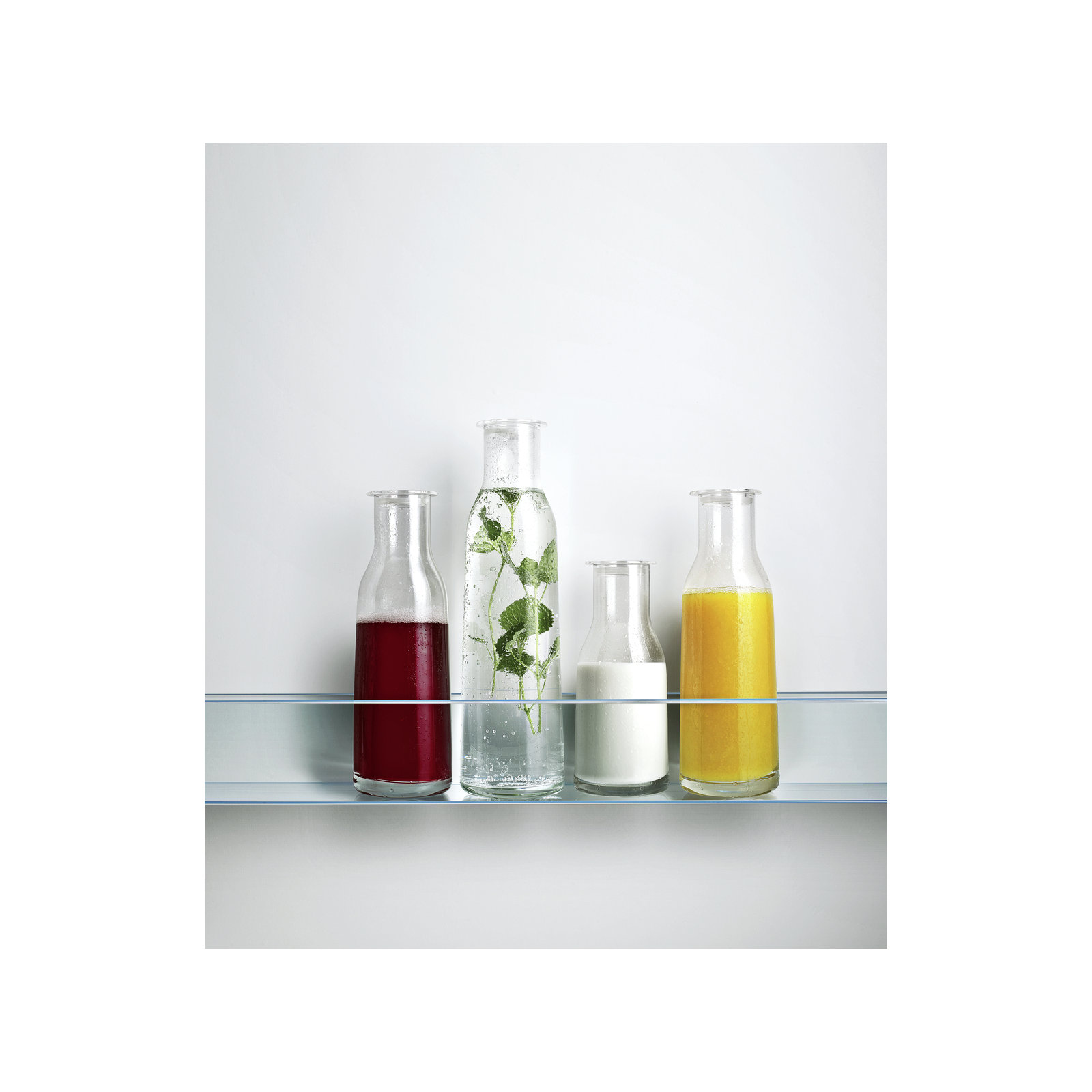 Minima Glass Pitcher, 12.6" H x 3.74" W x 3.74" D
