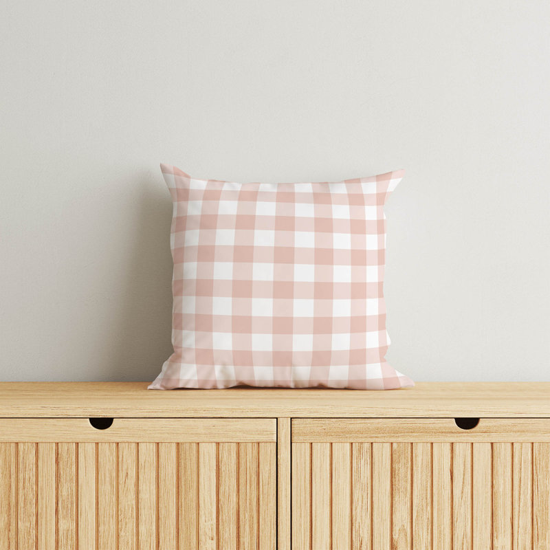 Coussin Proper, H 18 po x l 18 po, Rose