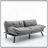 Cream Convertible Folding Modern Sofa Bed With Adjustable Armrest And Backrest For Small Spaces-1074237396
