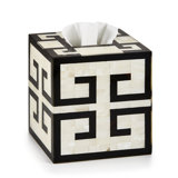 Greek Key Tissue Box Cover
