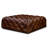 Turin 40.5" Full-Grain Genuine Italian Leather Ottoman-833159886