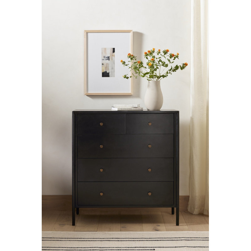 Soto 5 Drawer Dresser-Black