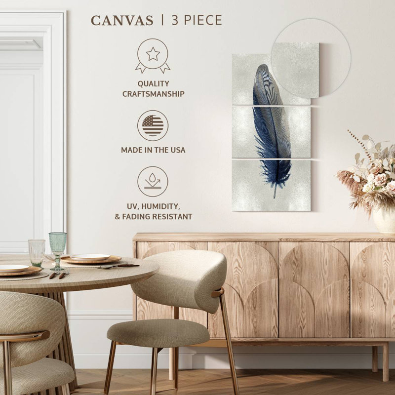 Feather On I, 80" H x 39" W