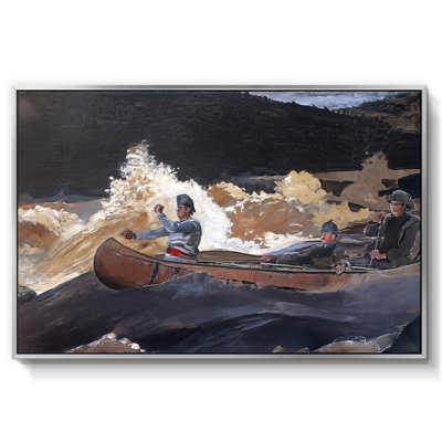 Shooting the Rapids, Saguenay River, 1905-1910-Winslow Homer-Framed Gallery Wrapped Canvas