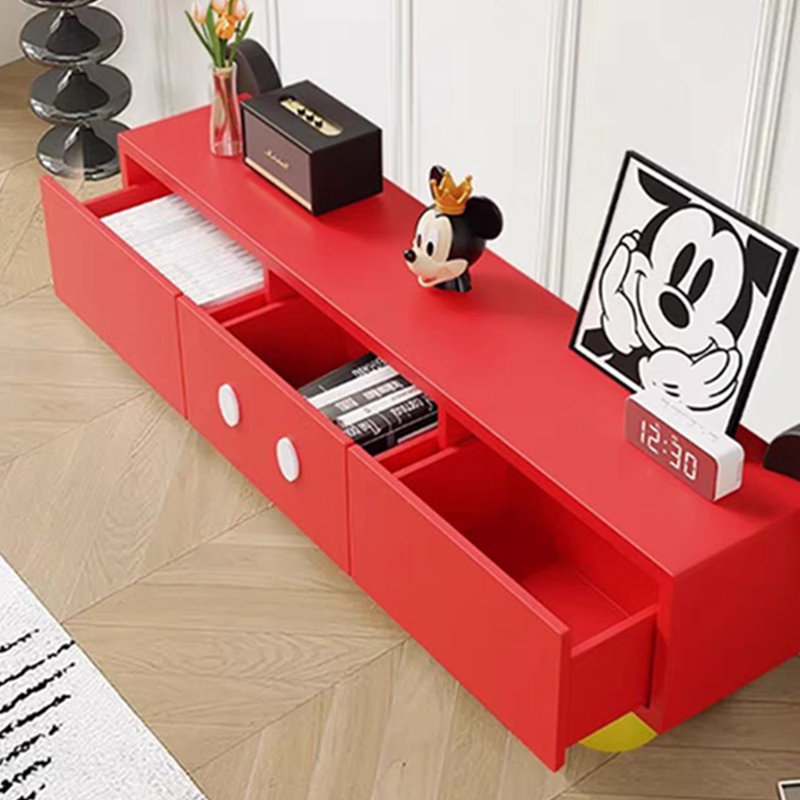 Simple modern creative cartoon Mickey TV cabinet, 79.52"