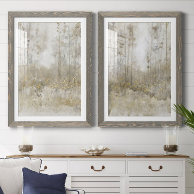 Thicket Of Trees III " Thicket Of Trees III " 2 - Pieces Painting Print
