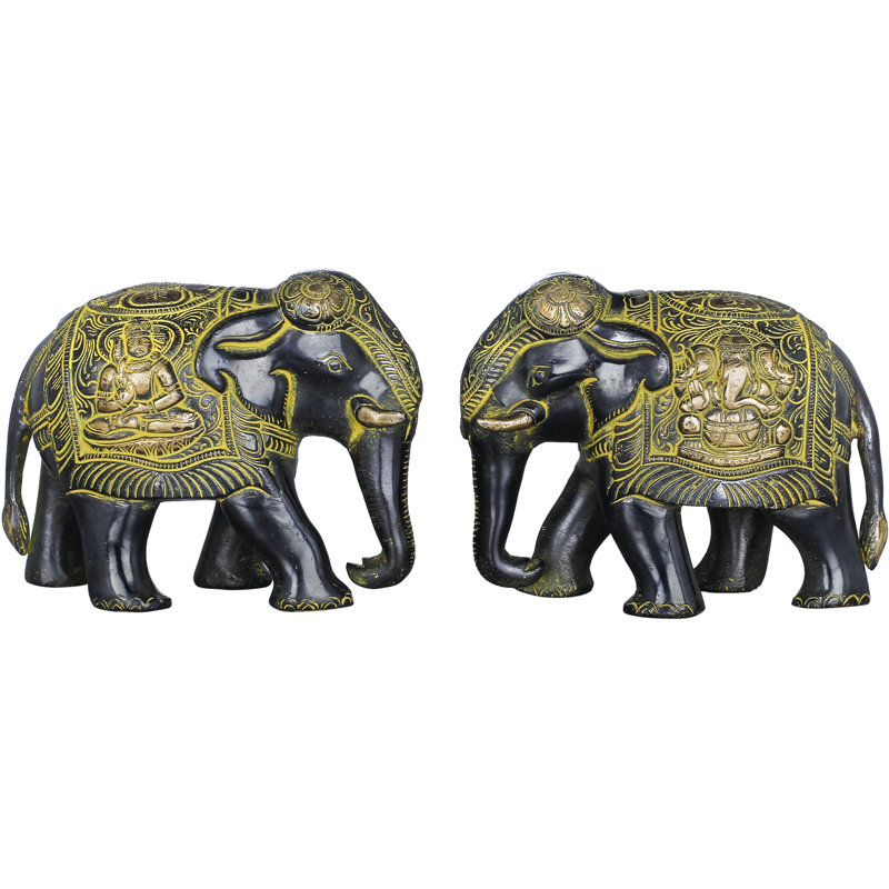 Paire d'éléphants 4 "