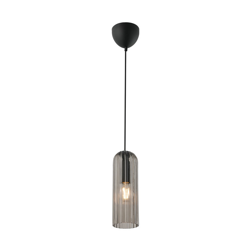 1 - Light Satin Pendant, Black