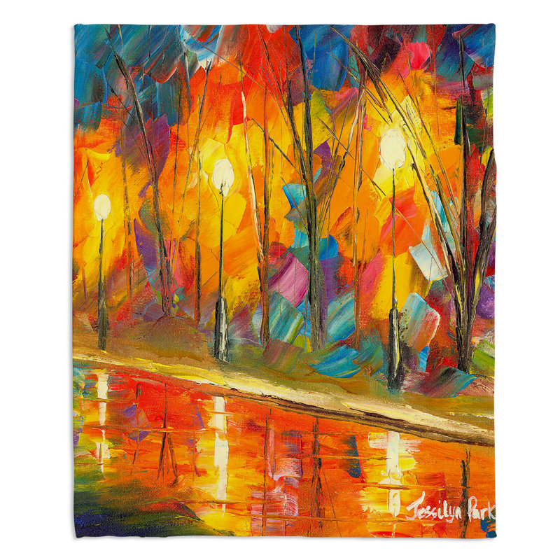 Couverture sherpa doux streetlights, l 51 po x L 60 po