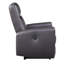 Fauteuil inclinable électrique brun avec accoudoirs carrés
