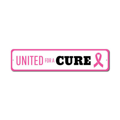 Plaque en aluminium «United For A Cure»