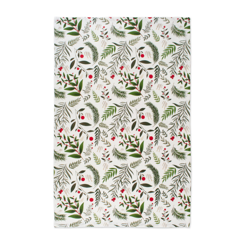 Floral Jacquard Dish Cloth Kitchen Towel